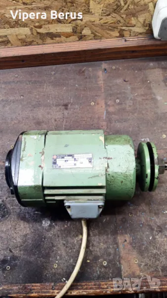 НИСКОПРОФИЛЕН ел. двигател. Немски, трифазен, 1,1 kw, 2820 об. мин., снимка 1
