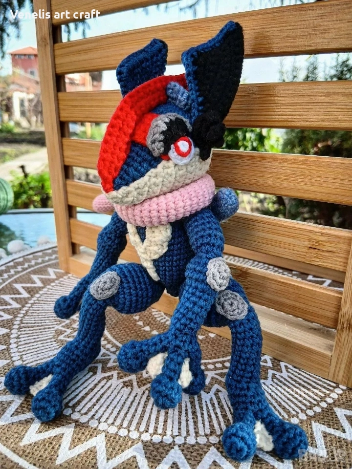 Покемон Аш- Гренинджа / плетена играчка Pokemon Ash-Greninja , снимка 1