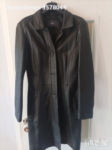 Късо дамско кожено манто., снимка 1