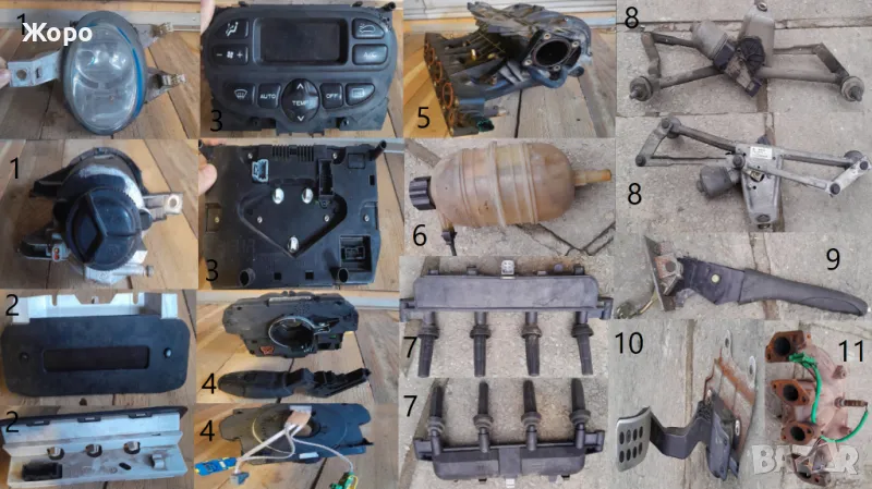 Peugeot  206 комлект части, снимка 1