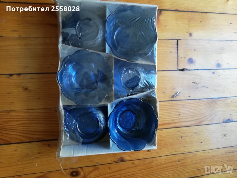  6 броя купички  -  от леко стъкло , снимка 1