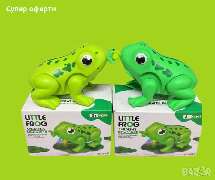 Подскачаща жаба,със светлини и звук, снимка 1