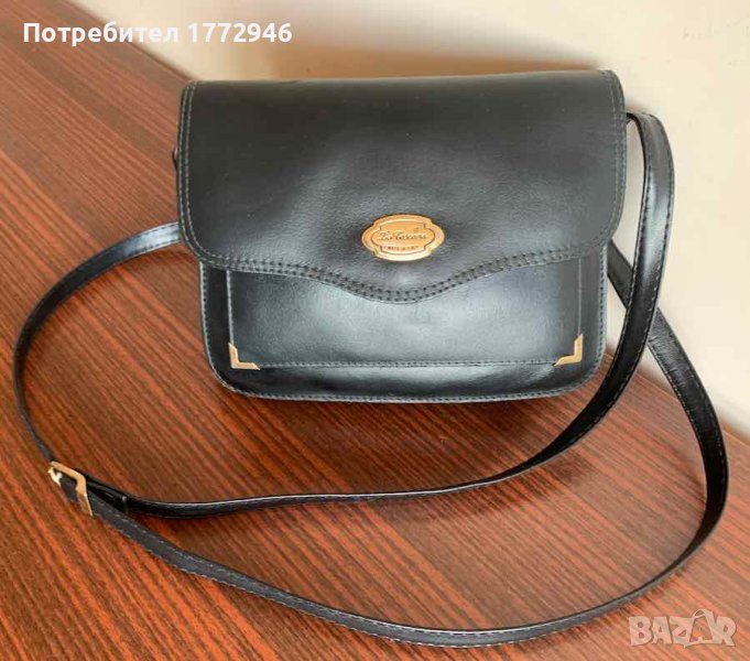 Малка чанта La Toscana, естествена кожа , дълга дръжка, снимка 1