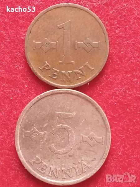 1 и 5 пени- Финландия, снимка 1