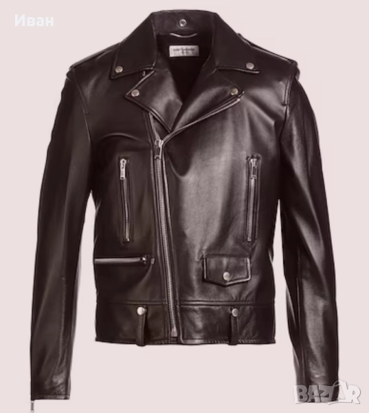 SAINT LAURENT яке от естествена кожа. Нови !, снимка 1