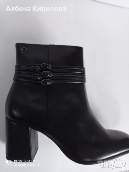 Нови естествени немски, Tamaris, черни  36 и 38 номер, снимка 1