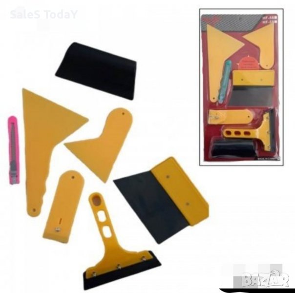 Комплект шпакли за фолио, шпатули за лепене на фолио, 7 части, снимка 1