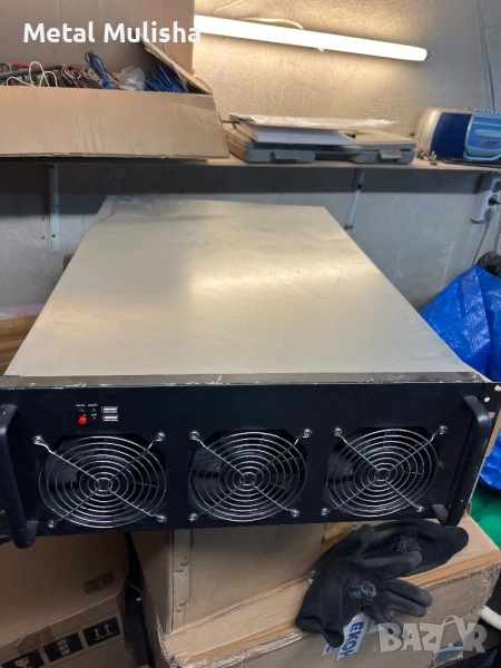 6U Компютърна кутия за копачка 4 видео карти, снимка 1