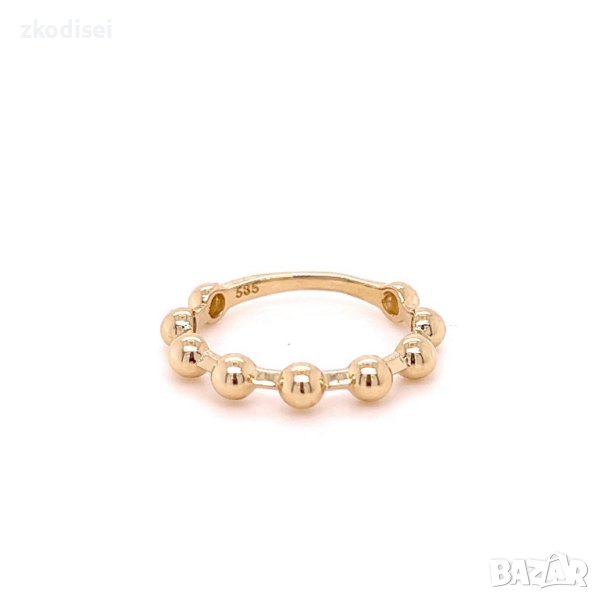 Златен дамски пръстен 1,97гр. размер:51 14кр. проба:585 модел:21888-6, снимка 1
