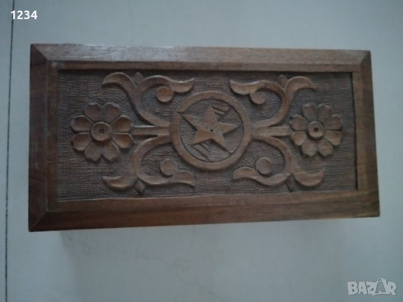 Дървена кутия 20 х 10.5 h 5.5 см. , снимка 1