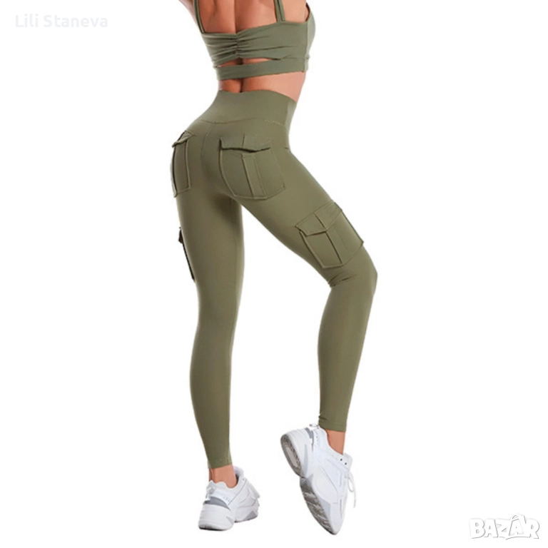 Оформящ дамски панталон с 4 джоба – Висока талия, стегната кройка и максимален комфорт. , снимка 1