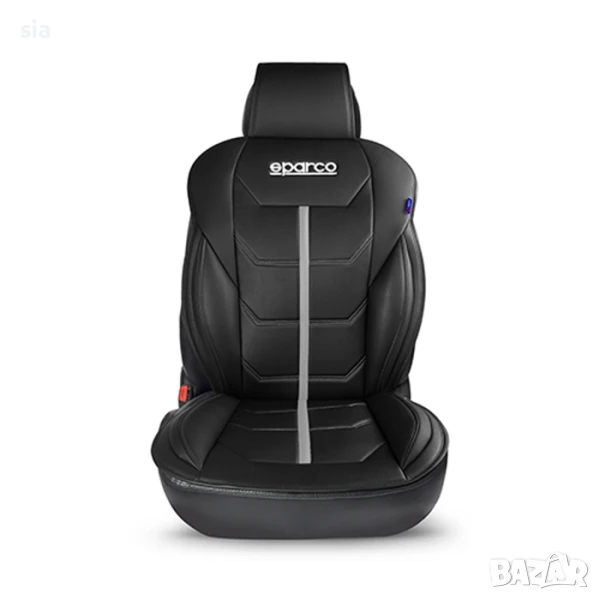 Подложка за седалка Sparco, син кант, 1бр, снимка 1