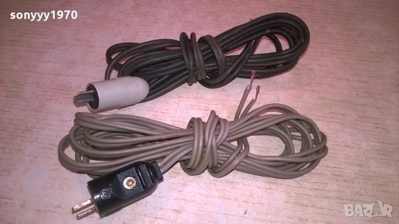 КАБЕЛИ 2БР ЗА ТОНКОЛОНИ-СИВ И ЧЕРЕН, снимка 1