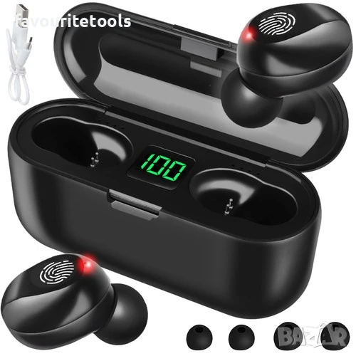 БЕЗЖИЧНИ BLUETOOTH СЛУШАЛКИ С POWERBANK, снимка 1