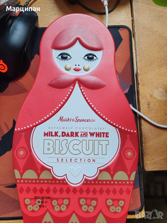 Метална кутия за съхранение матрьошка, снимка 1