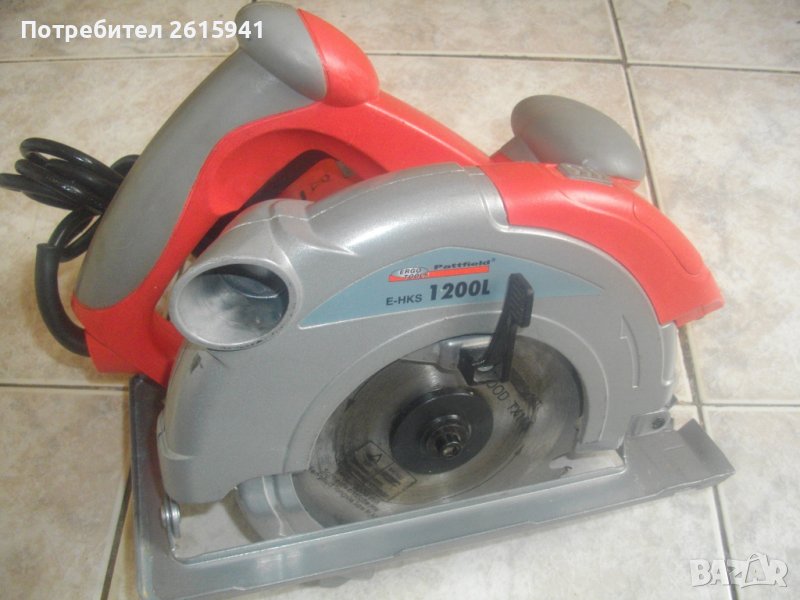 Лазерен Ръчен Циркуляр-1200Вата-ф165мм-Pattfield-Като Нов-Реже 55 мм-БЕЗ ЗАБЕЛЕЖКИ, снимка 1