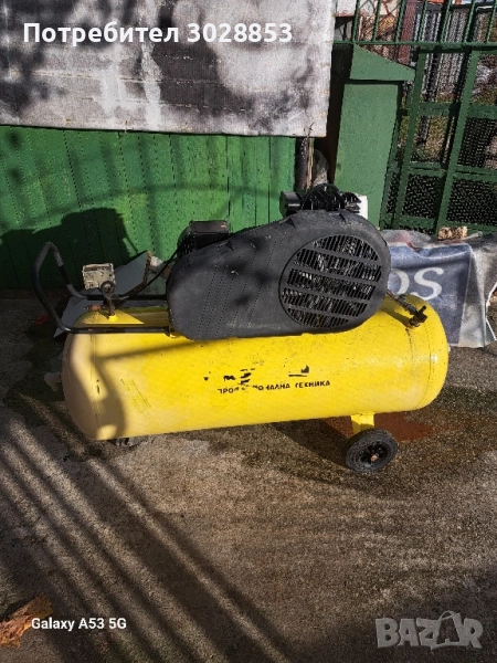 3 фазен компресор 200 лтр., снимка 1