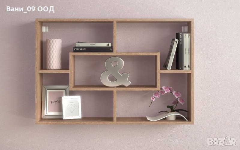 Красива стенна етажерка с 5 разделения, снимка 1