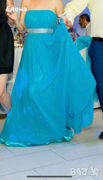 Официална шаферска рокля цвят морско синьо, снимка 1