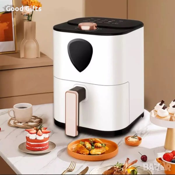Уред за готвене с горещ въздух (6 литра, 2400 W), снимка 1
