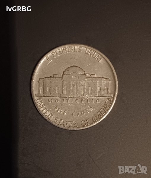 5 цента 1980 САЩ Томас Джеферсън , снимка 1