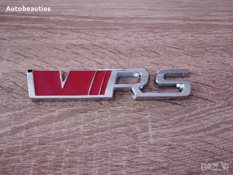 Skoda VRS шкода ВРС емблеми надписи червено със сребристо, снимка 1