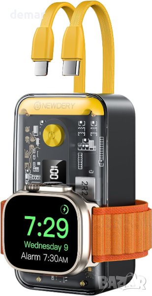 NEWDERY Power Bank за Apple Watch 9/Ultra и iРhone 10000mAh, 22.5W, снимка 1