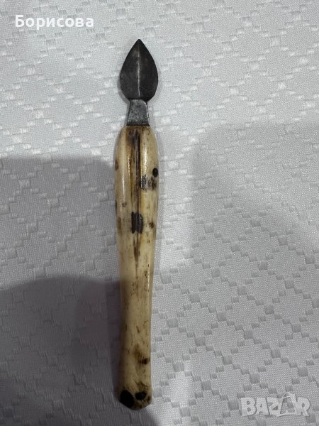 Нож за писма със седефена дръжка, снимка 1