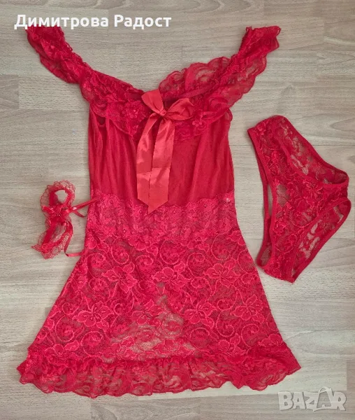 Дамски дантелен комлект! Състояние ново! , снимка 1