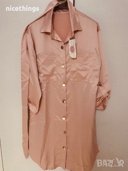 Нова рокля сатен, снимка 1