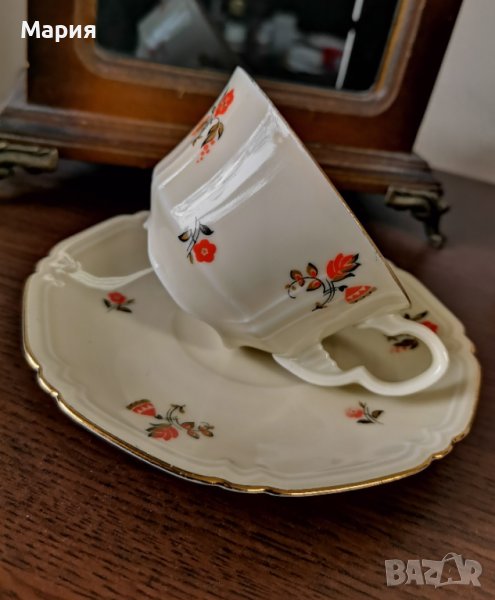 Art Deco Bohemia Czechoslovakia, Gebruder Benedikt чаша за кафе, снимка 1