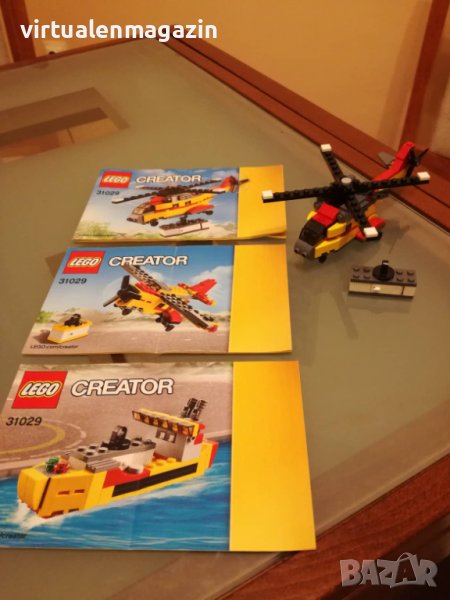 Конструктор Лего - модел LEGO Creator 3 в 1: 31029 - Товарен хеликоптер, снимка 1