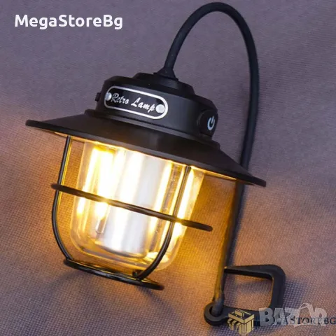 Лампа за къмпинг LY15/185 12V с кабел за зареждане, снимка 3 - Къмпинг осветление - 49347193