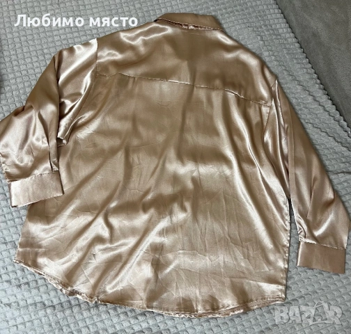Дамска риза сатен, снимка 3 - Ризи - 53409082