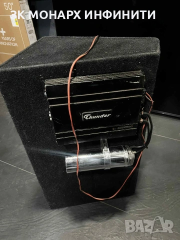 Бас каса с усилвател Thunder 1600W + Кондензатор, снимка 4 - Други - 53027444