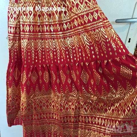 Разкошна рокля в тъмночервено, снимка 8 - Рокли - 49999746