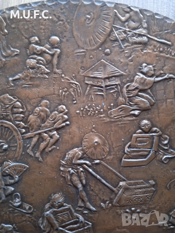 Япония бронзова скулптура 19век.Уникална, снимка 10 - Антикварни и старинни предмети - 52855526