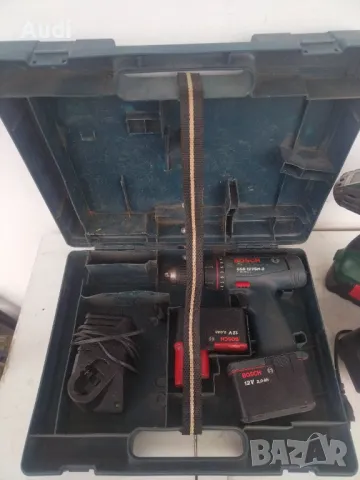 Винтоверт BOSCH GSR12VSH-2  12V  2.0Ah Комолект: боди, 2 батерии, зарядно и куфар. Made in GERMANY Б, снимка 9 - Винтоверти - 49605433