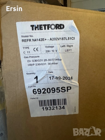 Хладилник Thetford N4142E+ (SLiM) Работи на : 12/220/газ (Свален от чисто нов Кемпер) , снимка 18 - Хладилни чанти - 45419003