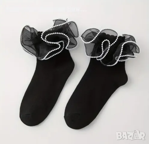 ☆☆☆☆Ново ●●●Чорапи дамски с перли , снимка 2 - Дамски чорапи - 49050674