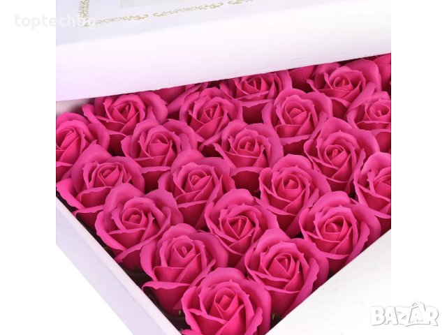 Сапунени рози Love 50 броя в различни цветове, снимка 3 - Декорация за дома - 43611622