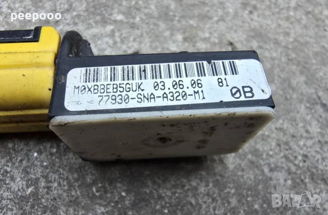 AIRBAG/SRS сензор/датчик Honda Civic VIII 2006-2011 , ОЕМ 77930-SNA-A320-M1, снимка 2 - Части - 50746940