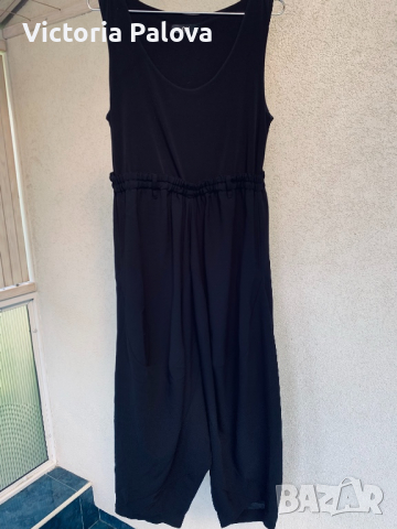 Модерен удобен черен гащеризон, снимка 9 - Гащеризони - 36549704