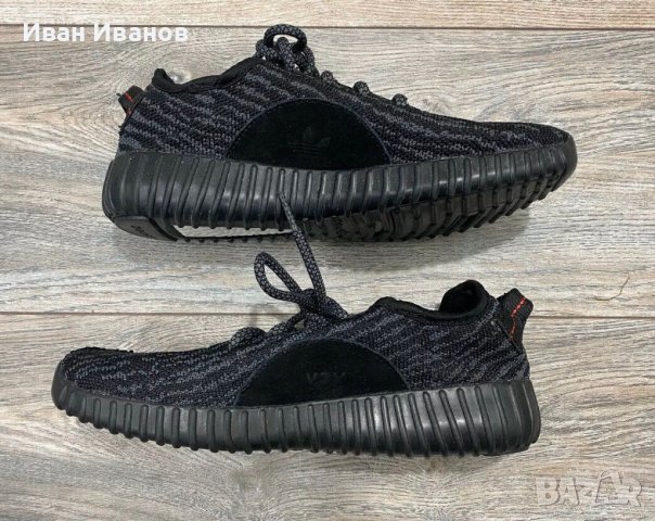 Оригинални маратонки adidas Yeezy Boost 350 Pirate Black (2015)  номер 45 ,5-46, снимка 5 - Маратонки - 40684156
