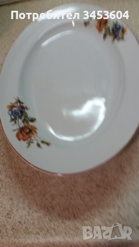 Плато елипса български порцелан