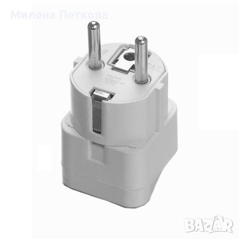 Преходник, адаптер за електрическа мрежа от US/UK към BG стандарт, шуко, снимка 2 - Друга електроника - 44036336