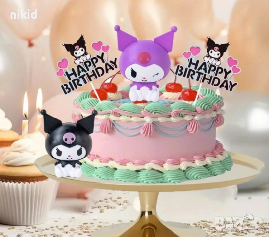Санрио Kuromi Куроми пластмасова фигурка фигурки играчки топер украса декор за торта
