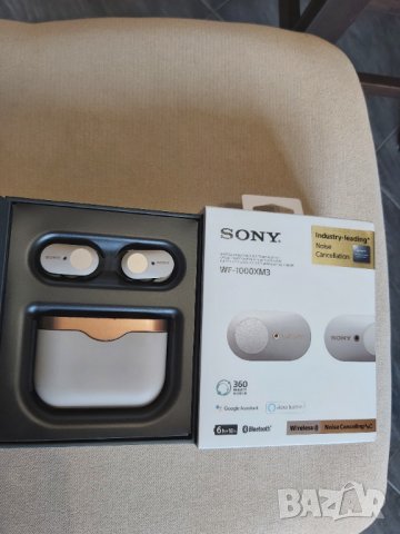  SONY WF1000XM3S БЕЗЖИЧНА ВРЪЗКА, ЗЛАТЕН, снимка 4 - Bluetooth слушалки - 38028897