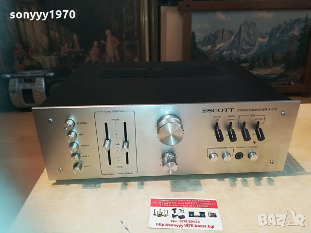 поръчан⭐scott a416 amplifier-made in usa 2704211403⭐, снимка 4 - Ресийвъри, усилватели, смесителни пултове - 32696574