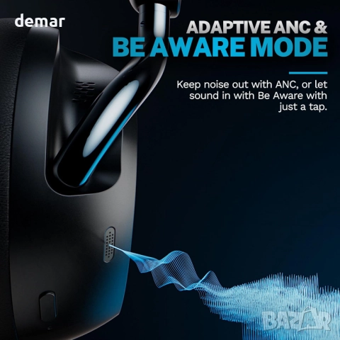 JLab Epic Lux Lab Edition слушалки с активно шумопотискане - безжични, снимка 3 - Bluetooth слушалки - 52963550